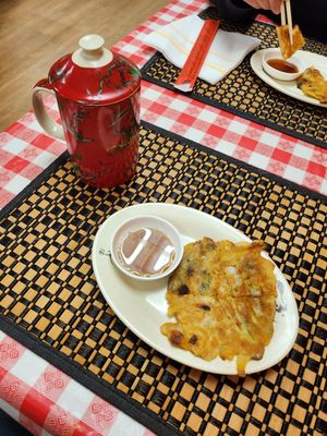 Korean pancake  #Veganuary at Cypress Cafe in San Antonio