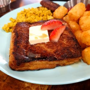 french toast  at Vivi's Veggie in Seoul