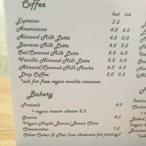 menu Dec 2021 at Vivi's Veggie in Seoul