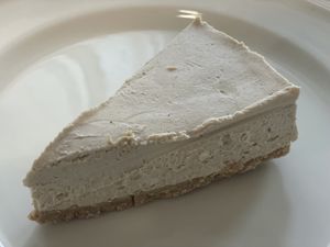 Eggnog cheesecake. Even it contains alcohol, I could enjoy and it was great!  at Vivi's Veggie in Seoul