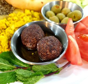 vegan labneh balls at Vivi's Veggie in Seoul