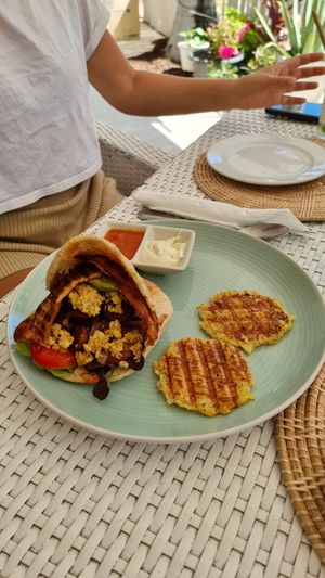 Breakfast pita at Soul Phuket in Phuket
