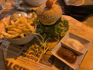 Burger with soft bun. No good, small  and expensive   at Soul Phuket in Phuket