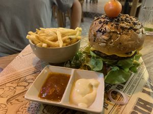 Buffer with sour dough bun. Not good  at Soul Phuket in Phuket