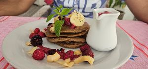 Berry cream pancakes at Soul Phuket in Phuket