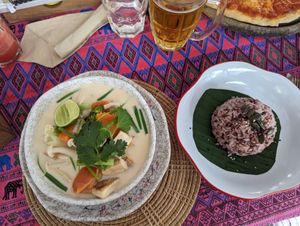Tum kha with rice at Soul Phuket in Phuket