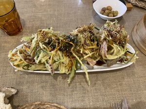 Tempura de verduras  at Trespés in Monforte De Lemos