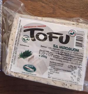 Their tofu at Bio Kutak in Belgrade