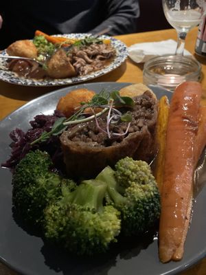 Vegan roastt  at The Collab in East London
