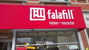 entrance from street at Falafill in Chicago