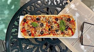 pizza vegano  at Ola Healthy Cafe in Khmelnytskyi
