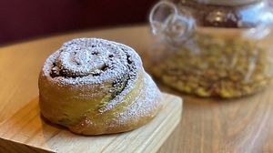 cinnamon roll with raisins/ regular cinnamon roll  at Ola Healthy Cafe in Khmelnytskyi