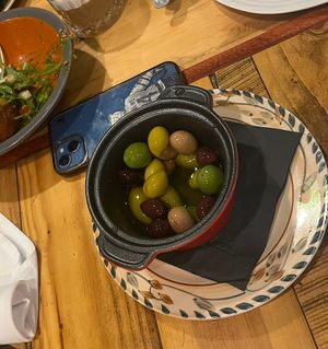 Olive appetizer   at Il Bazzali in Montreal