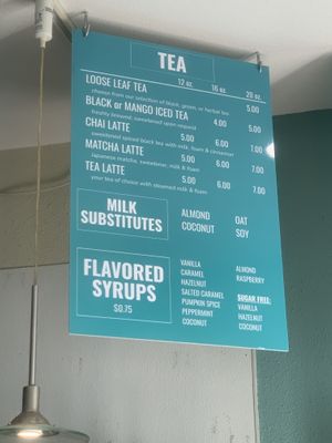 Non-dairy milks at Honey Girl Cafe in Cayucos