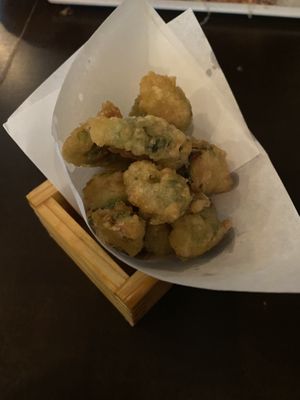Tempura Brussels sprouts   at Tanaka in Aiea