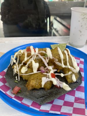 Fish taco   at Paxil in Mexico City