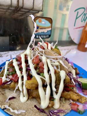 Fish taco  at Paxil in Mexico City