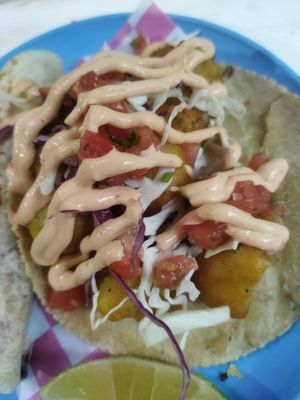 Taco ensenada at Paxil in Mexico City