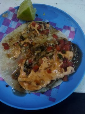Taco gobernador (mi fav hasta ahora) at Paxil in Mexico City