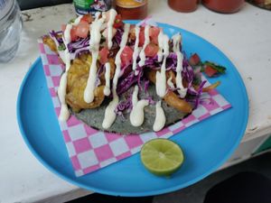 Baja taco! at Paxil in Mexico City