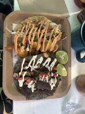 Cauliflower and mushroom tacos   at Paxil in Mexico City