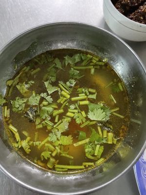 Soup on the side   at Ba Minh in Hue