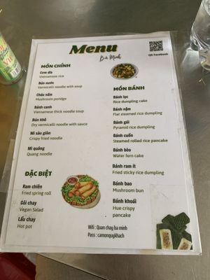 Food  at Ba Minh in Hue