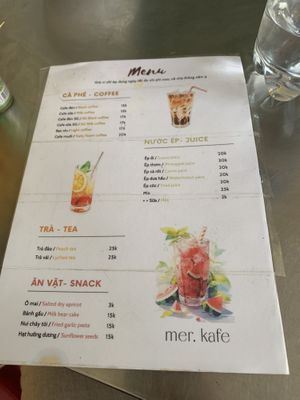 Drinks and Snacks  at Ba Minh in Hue