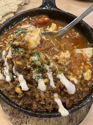 Shakshuka ragu with tofu   at Hummus YA! in Mexico City