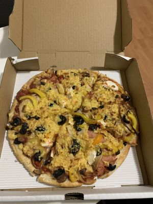 Vegan House Special (small)  at Vegan Pizza House in Vancouver