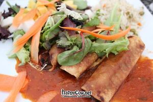 Vegan flautas at El Nuevo Mexicano in Chicago