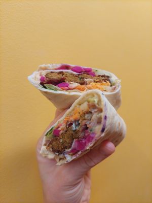 Falafel wrap at Fala Fala in Funchal
