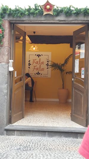 Entrance at Fala Fala in Funchal