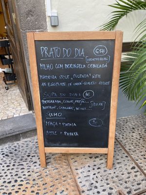 Menu of the day  at Fala Fala in Funchal