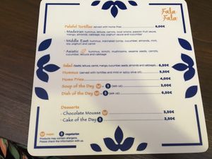 Menu #Veganuary at Fala Fala in Funchal