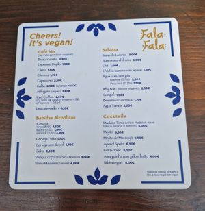 The Drinks at Fala Fala in Funchal