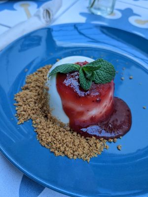 Panna cotta at Fala Fala in Funchal