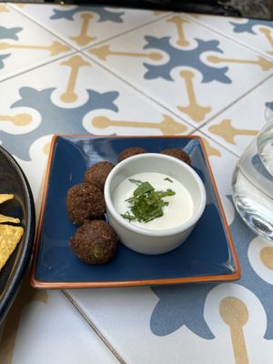 Falafel starter (complementary)  at Fala Fala in Funchal