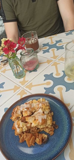 Cake of the Day (pear and raisin cake) at Fala Fala in Funchal