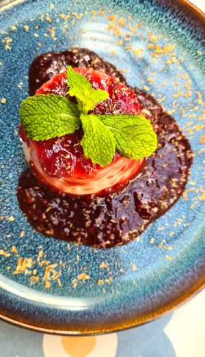 Vegan panna cotta 🌱👍 at Fala Fala in Funchal