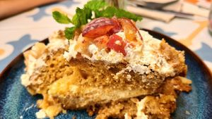 Peach pie 🍑🌱😊 at Fala Fala in Funchal