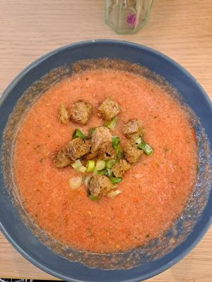 tasty gaspacho at Fala Fala in Funchal