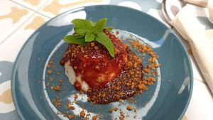 Vegan Panna Cotta at Fala Fala in Funchal