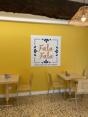 Indoor or outdoor seating  at Fala Fala in Funchal