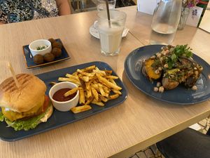 Falafel , vegan burger, and special of the day  at Fala Fala in Funchal