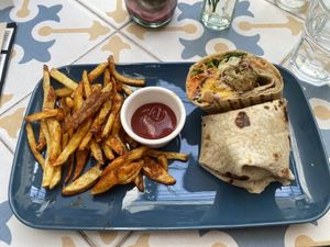 Madeiran wrap  at Fala Fala in Funchal