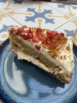 Pomegranate & red fruits cake  at Fala Fala in Funchal
