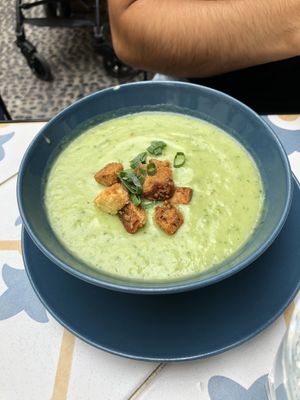 Melon gazpacho  at Fala Fala in Funchal