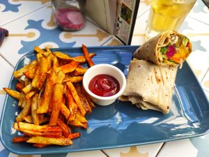 The best wrap ever! at Fala Fala in Funchal