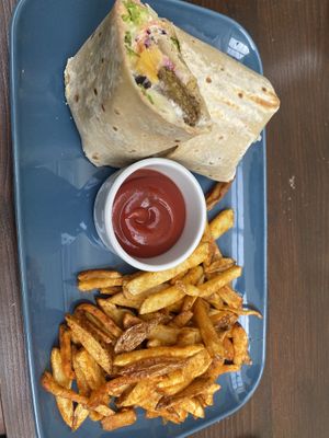 Madeiran Falafel wrap  at Fala Fala in Funchal